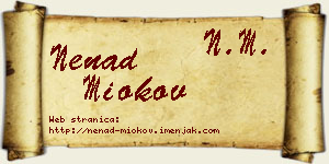 Nenad Miokov vizit kartica